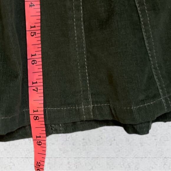Athleta Whenever Corduroy Skirts Dark Green Size 2 Academia Preppy School Girl - Picture 10 of 11